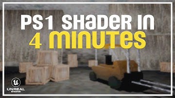 How to make your own customizable PS1 Shader in 4 minutes (UE4/UE5)
