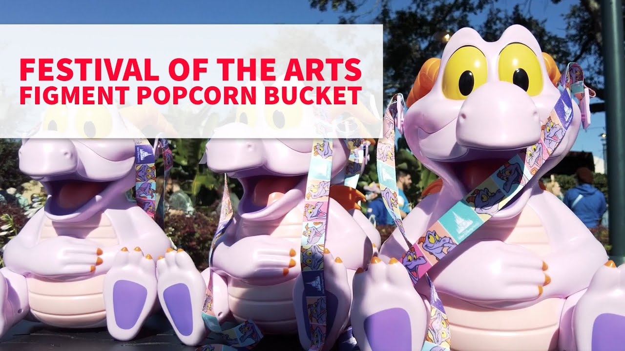 Figment Popcorn Bucket At Epcot Festival Of The Holidays | The line was backed up 5-6 hours!