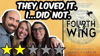Fourth Wing (SPOILER review) w/ my wife and our friend