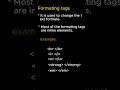formatting tags in html #formattingtags