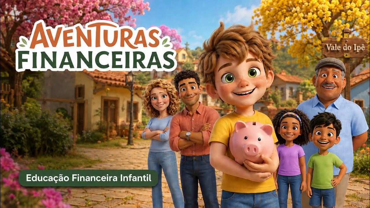 Capa do vídeo de apresentação do programa Aventuras Financeiras