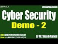 Cyber Security tutorials || Demo - 2 || by Mr. Shoaib Ahmed On 08-10-2025 @7:30AM (IST)