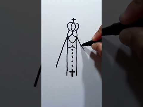 Desenho de Nossa Senhora Aparecida #viral #drawing #fyp #art
