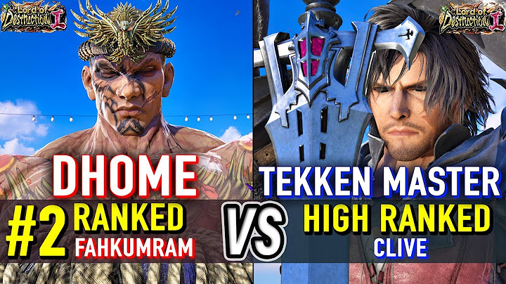 T8 🔥 DHOME50HBK (#2 Ranked Fahkumram) vs TEKKEN MASTER (Clive) 🔥 Tekken 8 High Level Gameplay
