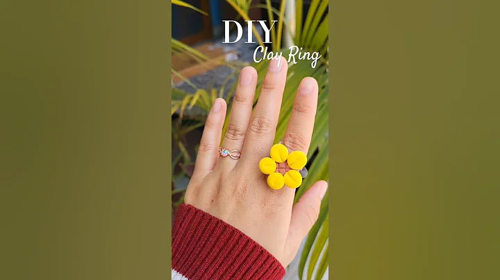 DIY Clay Ring 💍😍 #shorts #clayart #clayring #youtubeshorts #craft