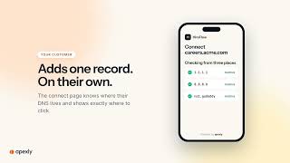 Custom domains for your SaaS in one API call | Apexly