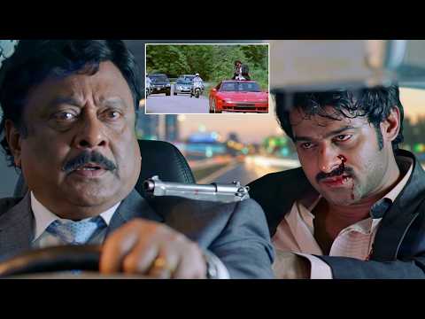 Krishnam Raju Chasing Prabhas | Billa Movie Ultimate Interval Scene | Prabhas Mass Action Movie