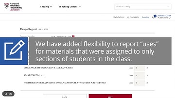 Materials Admin – Using the HBP Online Usage Reporting Tool (OURT)