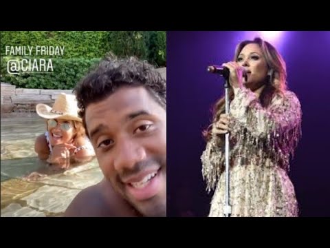 Ciara and Russell Wilson singing Tamia So Into You