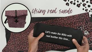 Let's put this leopard print suede to the test! – Making the Willa Crossbody with Real Leather