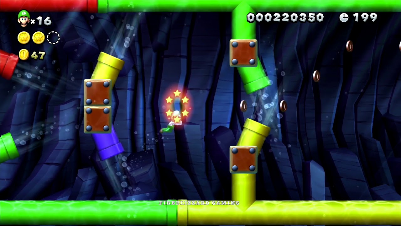 New Super Mario Bros. U Deluxe - #46⭐️ Eichenhain- Blooper Beschuss Geheimlevel