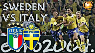 Italy vs Sweden 1-1 All Goals & Highlights ( UEFA Euro 2004 )