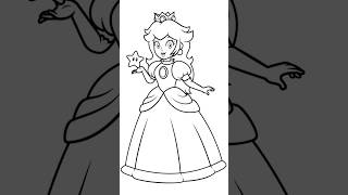 Coloring Princess Peach