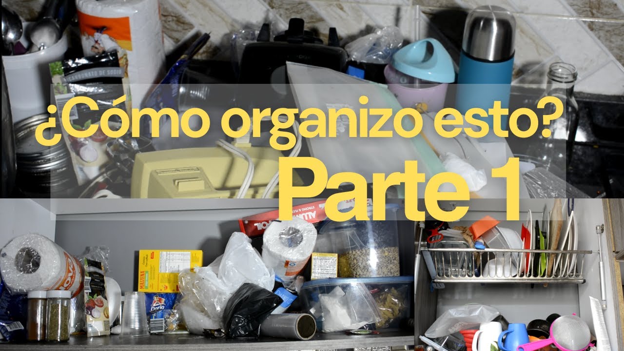 ¿Cómo organizo esto?  Parte 1 - Limpia tus cajones y gabinetes de cocina.