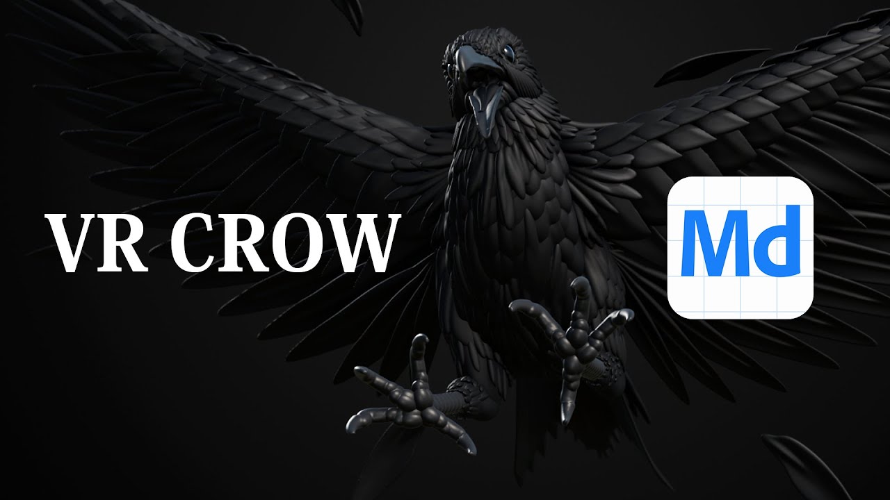 Crow - Organic sculpting in VR with Substance Modeler - YouTube