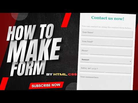 How to Create a Contact Us Form Using HTML & CSS | Web Design @EROR_CODE082_HTML_ZZZ