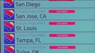 Southwest Airlines flight cancellations continue Monday