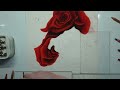 Painting Progress - Red Roses Painting Timelapse 2