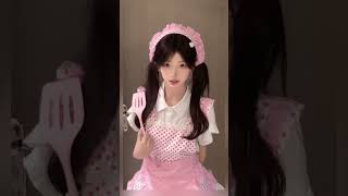 Look at Her 👀#Shorts, #MaidOutfit, #CuteDance, #GirlTransitions, #AnimeVibes, #chaoticshorts