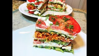 ЗАКУСОЧНЫЙ ТОРТ из КАБАЧКОВ . Vegetable Сake ЗАКУСОЧНЫЙ ТОРТ из КАБАЧКОВ . Vegetable Сake