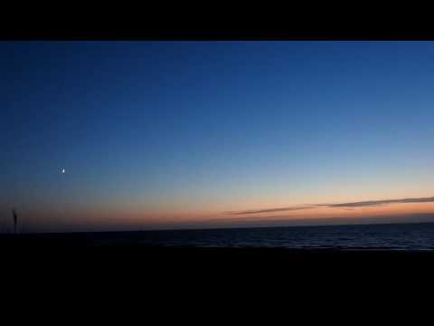 SUNSET AND MOONSET TIMELAPSE - HUNSTANTON BEACH - 07-08-16 - NIKON P900