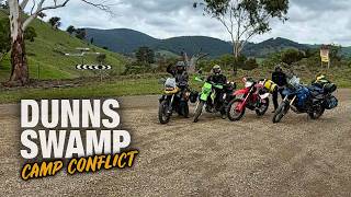 MotoCamping Adventure Ride to Dunns Swamp - Unexpected camping conflict