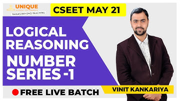 FREE CSEET Logical Reasoning  Number Series Sequence & Series MAY 2021