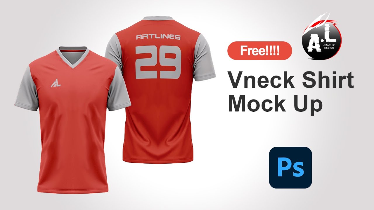 Vneck Tshirt Mock Up - Youtube