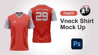 VNECK TSHIRT MOCK UP