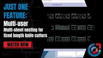 Just One Feature  - Multi sheet nesting for fixed length CNC knife cutters.