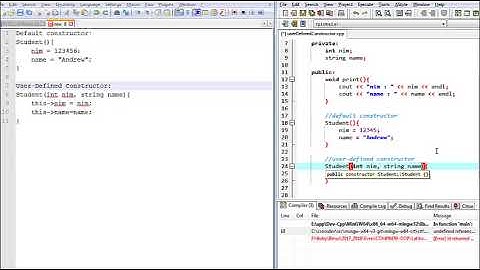 C++ Tutorial: Distinguish Default Constructor User-Defined Constructor