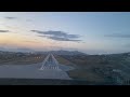 Approach and Landing Mikonos RWY 34 (cockpit view)