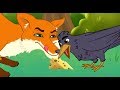 Le Corbeau et le Renard | Fable de La Fontaine |  dessin animé en français avec les P