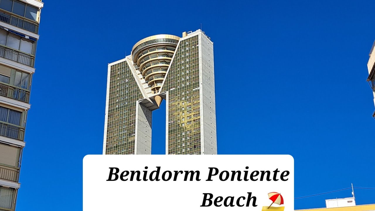 Benidorm Poniente Beach Front View | 4k Wnter Walk Tour Pt3 #uk #reels #canada #iam_marwa #costabla