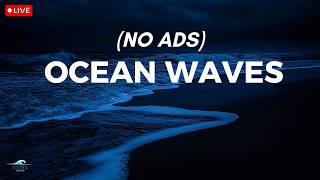 🔴 Ocean Waves for Deep Sleep | Ocean Sounds for Full Night Rest With A Dark Screen And Rolling Waves