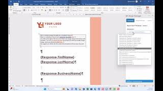 Building your report - first steps