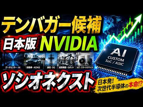 【日本版NVIDIA候補】ソシオネクストがヤバい…AI時代の本命半導体を徹底分析