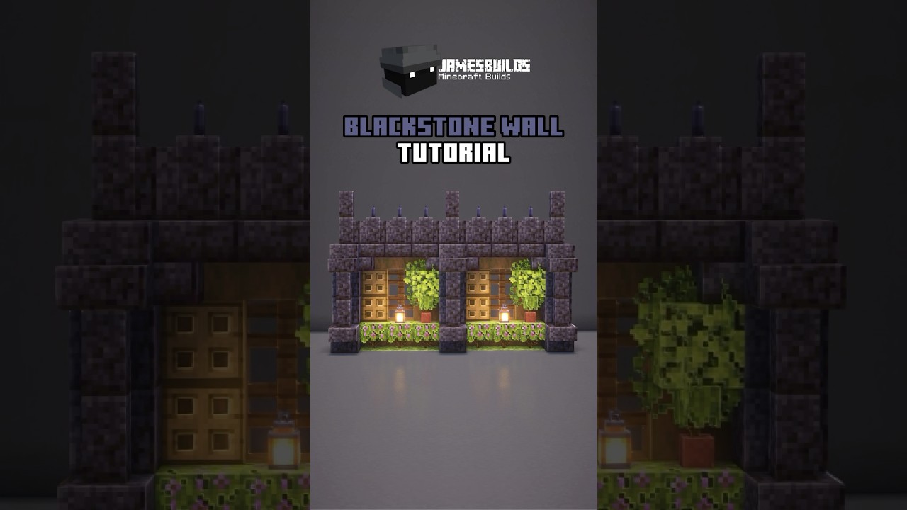 Minecraft Blackstone Wall Tutorial 