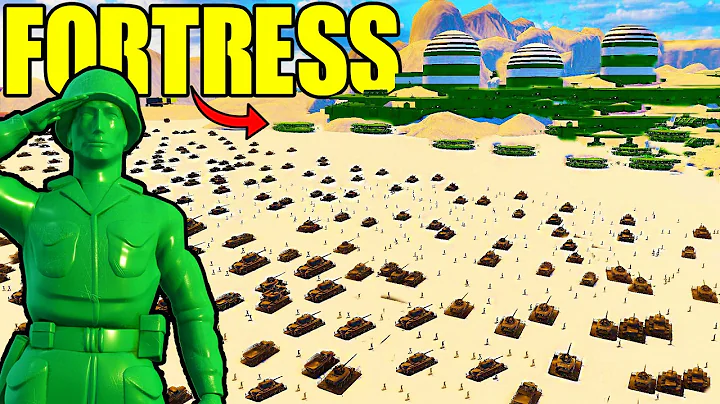 The Largest Army Men MOUNTAIN FORTRESS vs Full-Scale SIEGE INVASION! - Attack on Toys