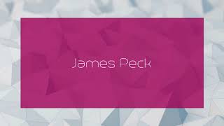 James Peck - appearance
