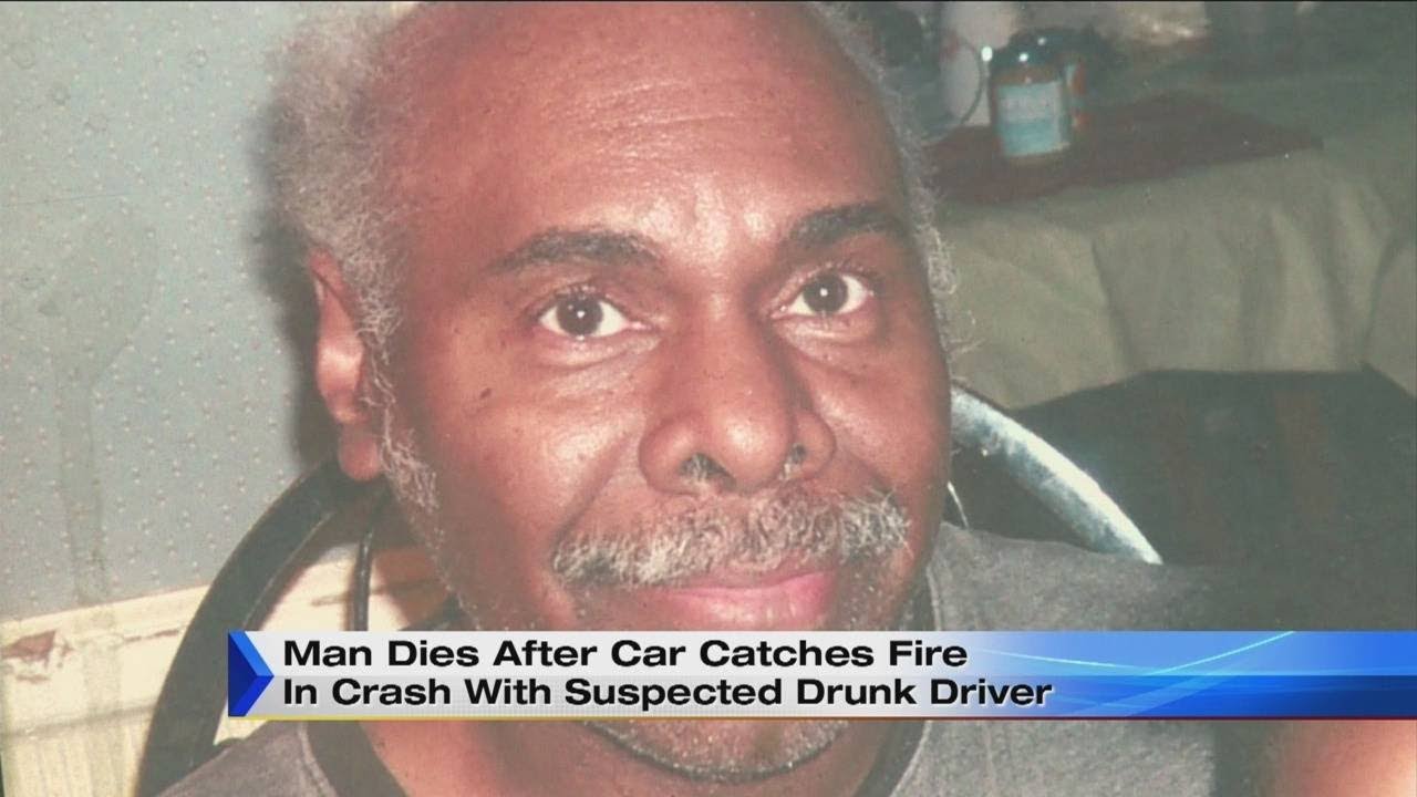 Man dies after car catches fire in crash with suspected drunk driver ...