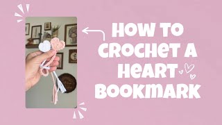 How To Crochet A Heart Bookmark | Quick and Easy Crochet Pattern
