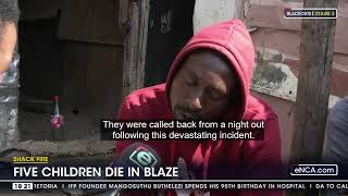 Shack fire | Five children die in blaze