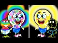 Lion Family 🍒 Talking Colorful Light Bulb vs Baby Orc | Cartoon for Kids