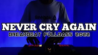 DJ NEVER CRY AGAIN BREAKBEAT FULL BASS TERBARU 2022