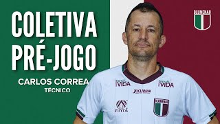 COLETIVA DE IMPRENSA PRÉ-JOGO COM O TÉCNICO CARLOS CORREA (BLUMENAU x SANTA CATARINA)