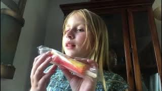 Eating popsicles 😇💗