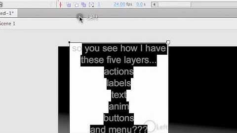 How To Create a Menu in Flash Part 1