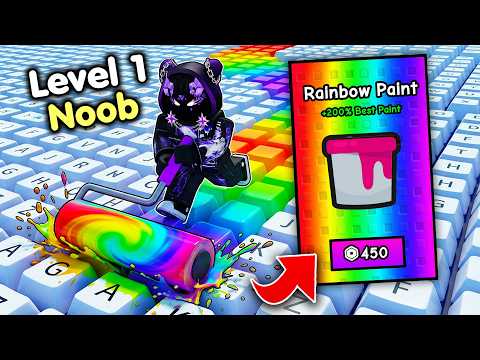 Starting Over as NOOB with OP SECRET in Paint My Keyboard! (Roblox)