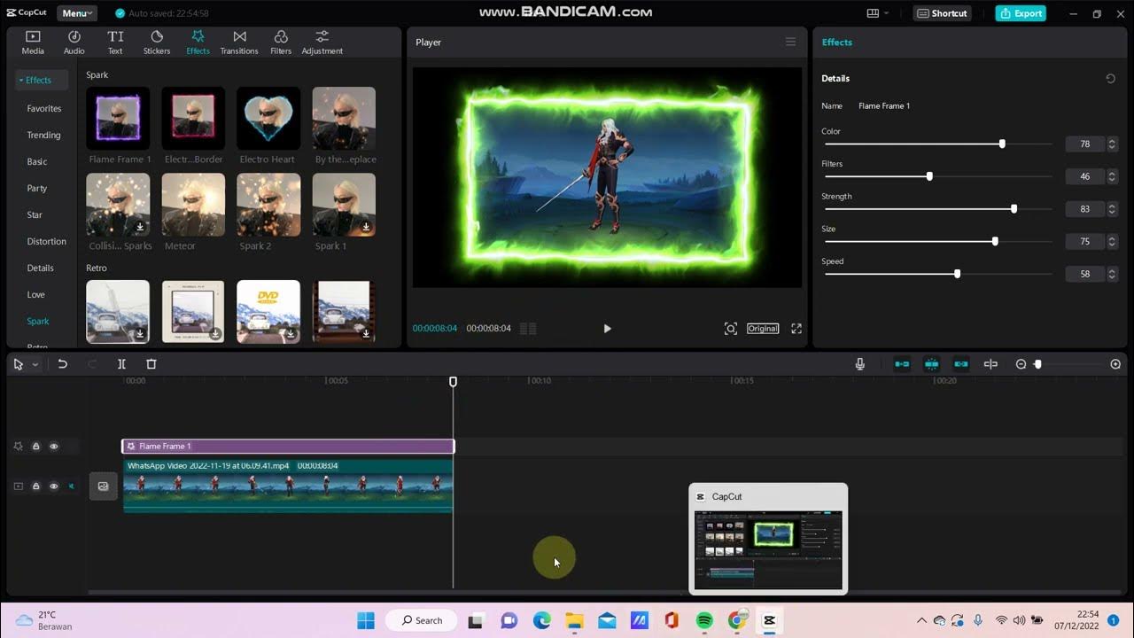 How To Add Flame Frame Video Effect To Your Video In CapCut PC YouTube